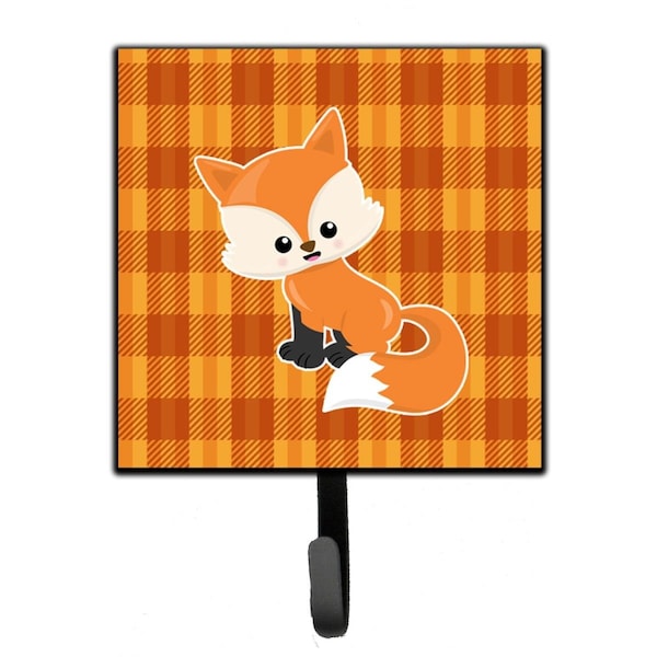 Carolines Treasures Baby Fox Gingham Leash or Key Holder BB7087SH4 - main